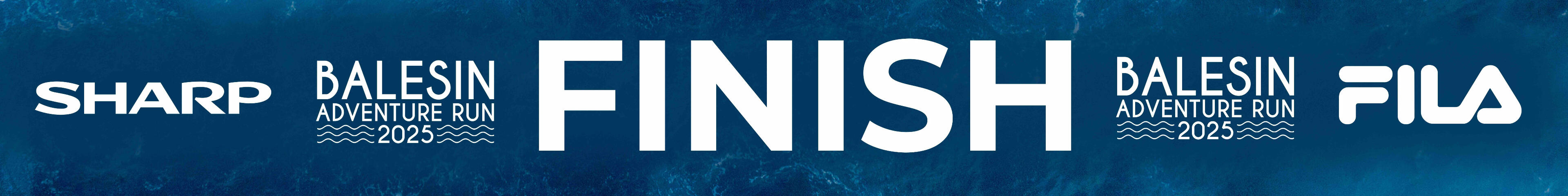 FINISH banner